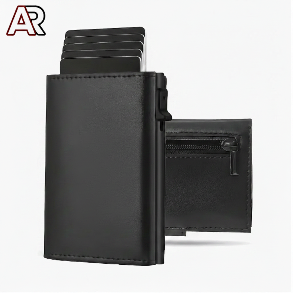 Aristeia Black Leather Wallet Product Photo